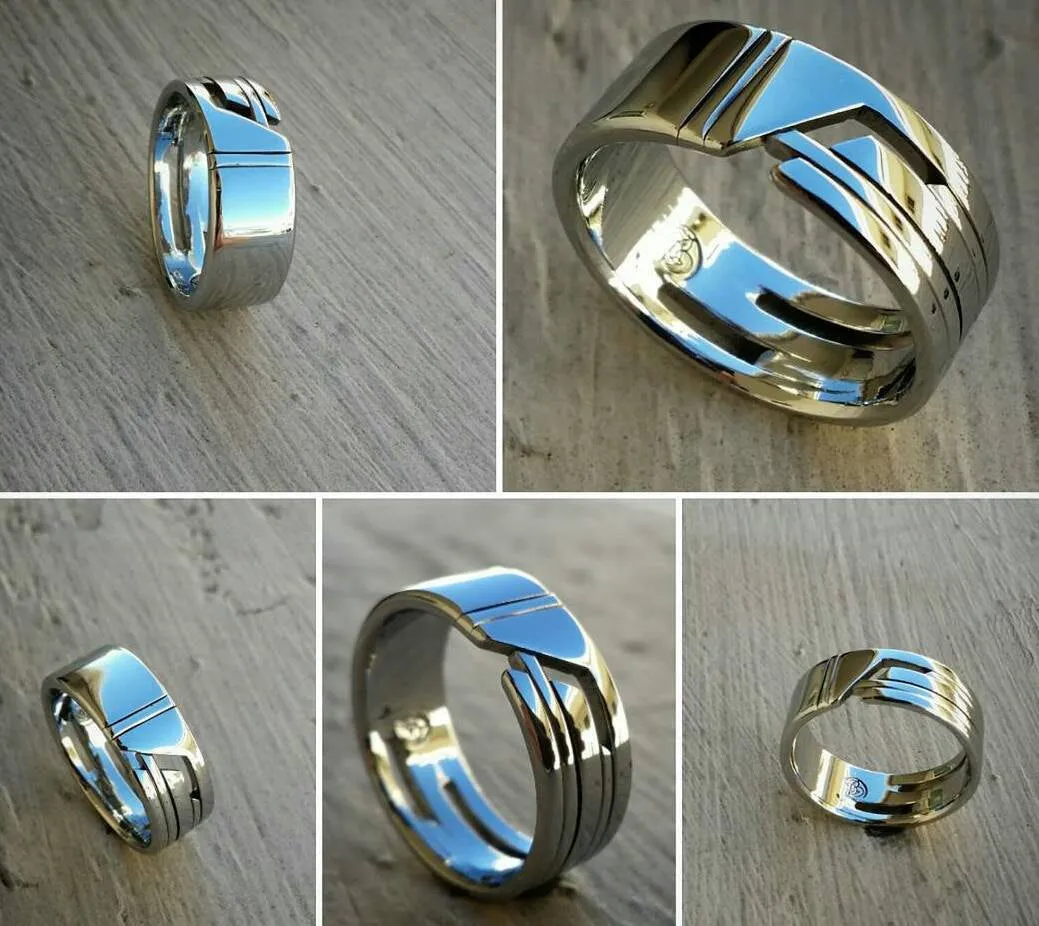 02 "STANCHION" handmade stainless steel ring (not casted)