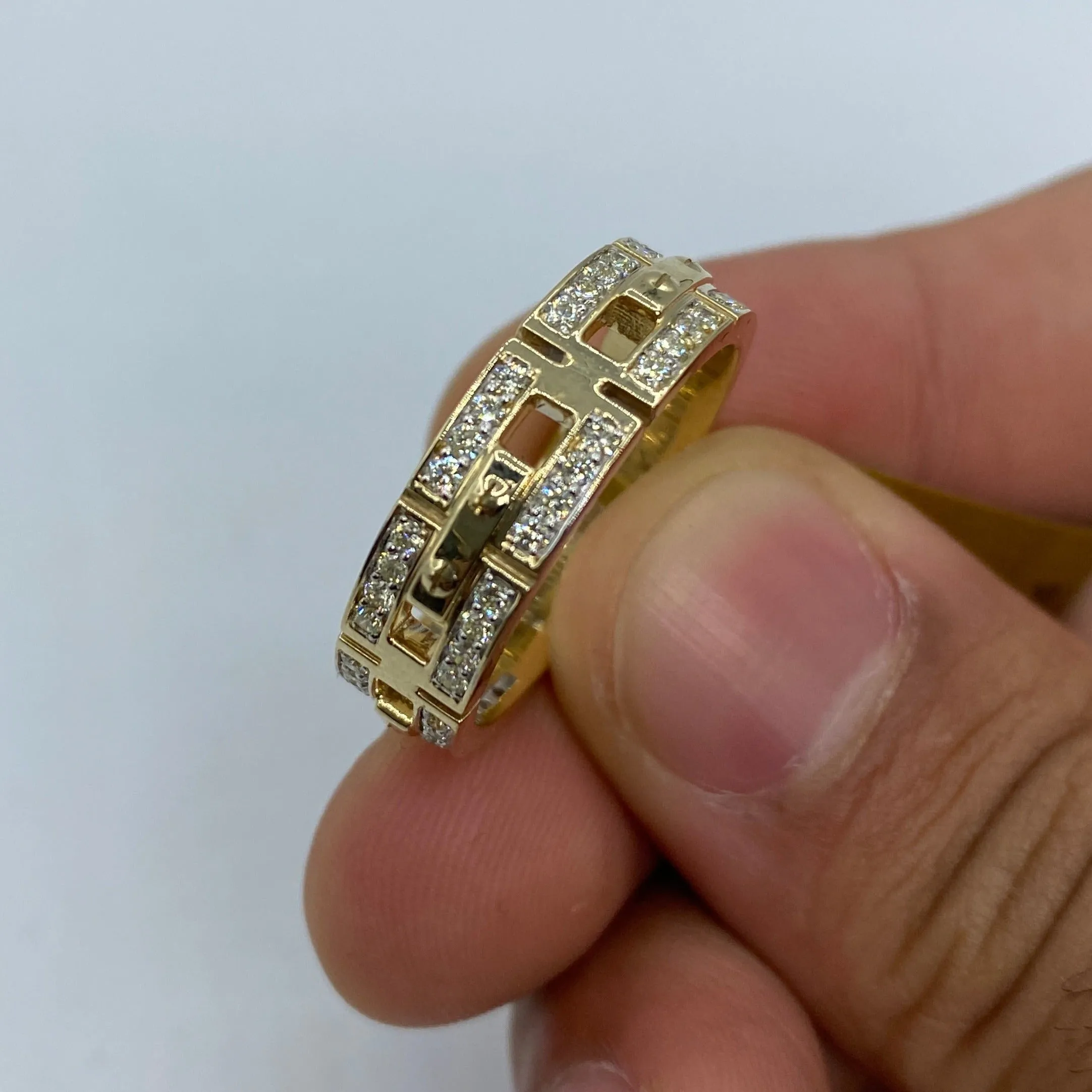 10K Anniversary Link Diamond Band