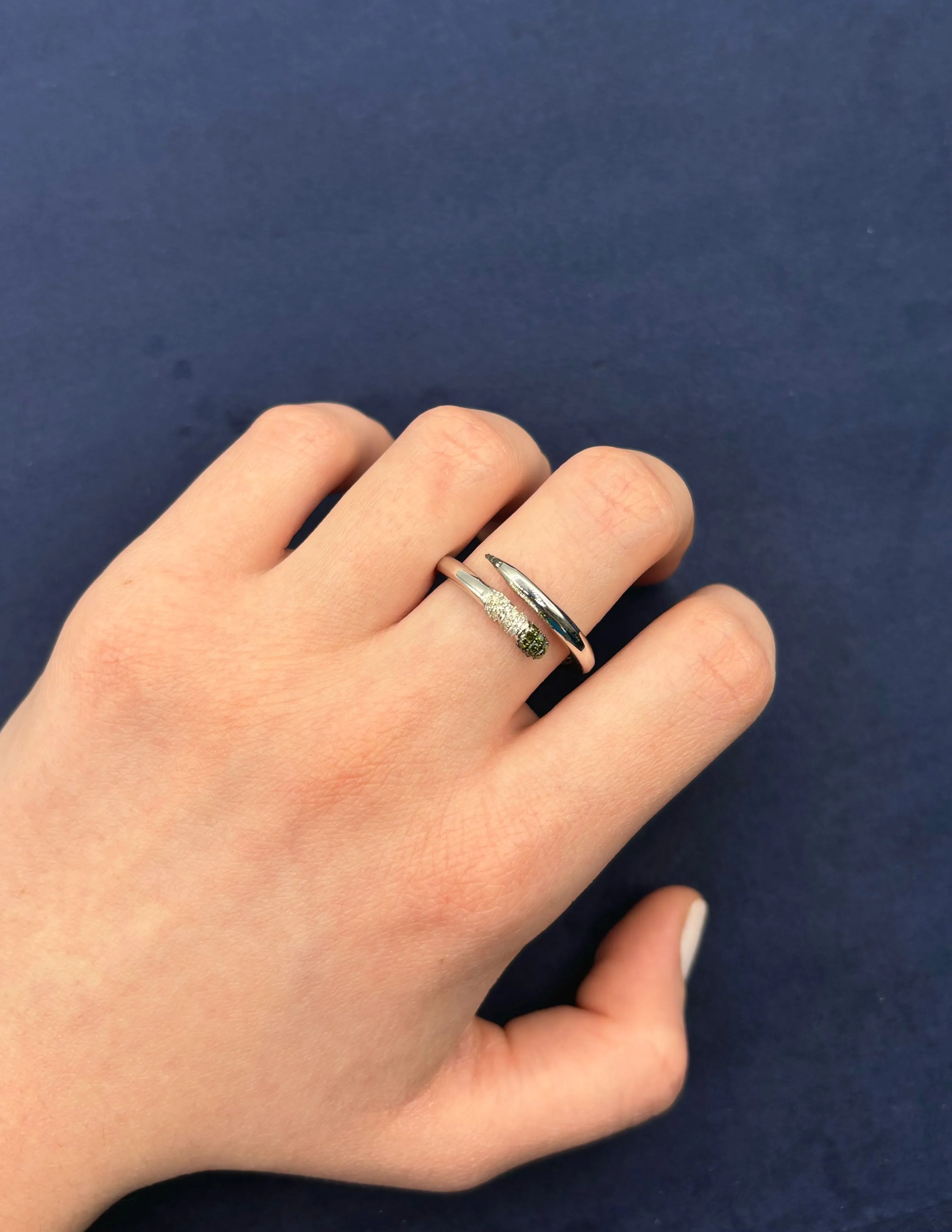 10K Custom Diamond Pencil Rings