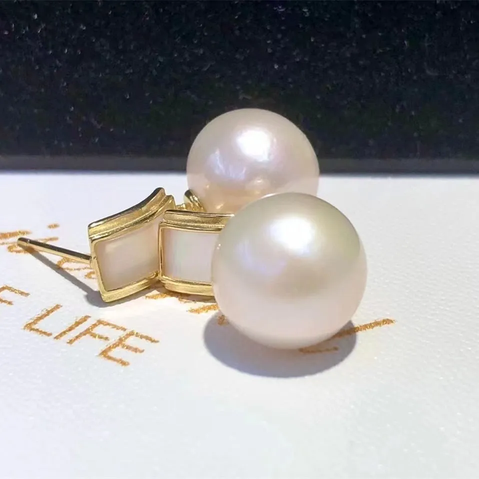 11-12mm Vintage Edison Pearl Women Drop Earring