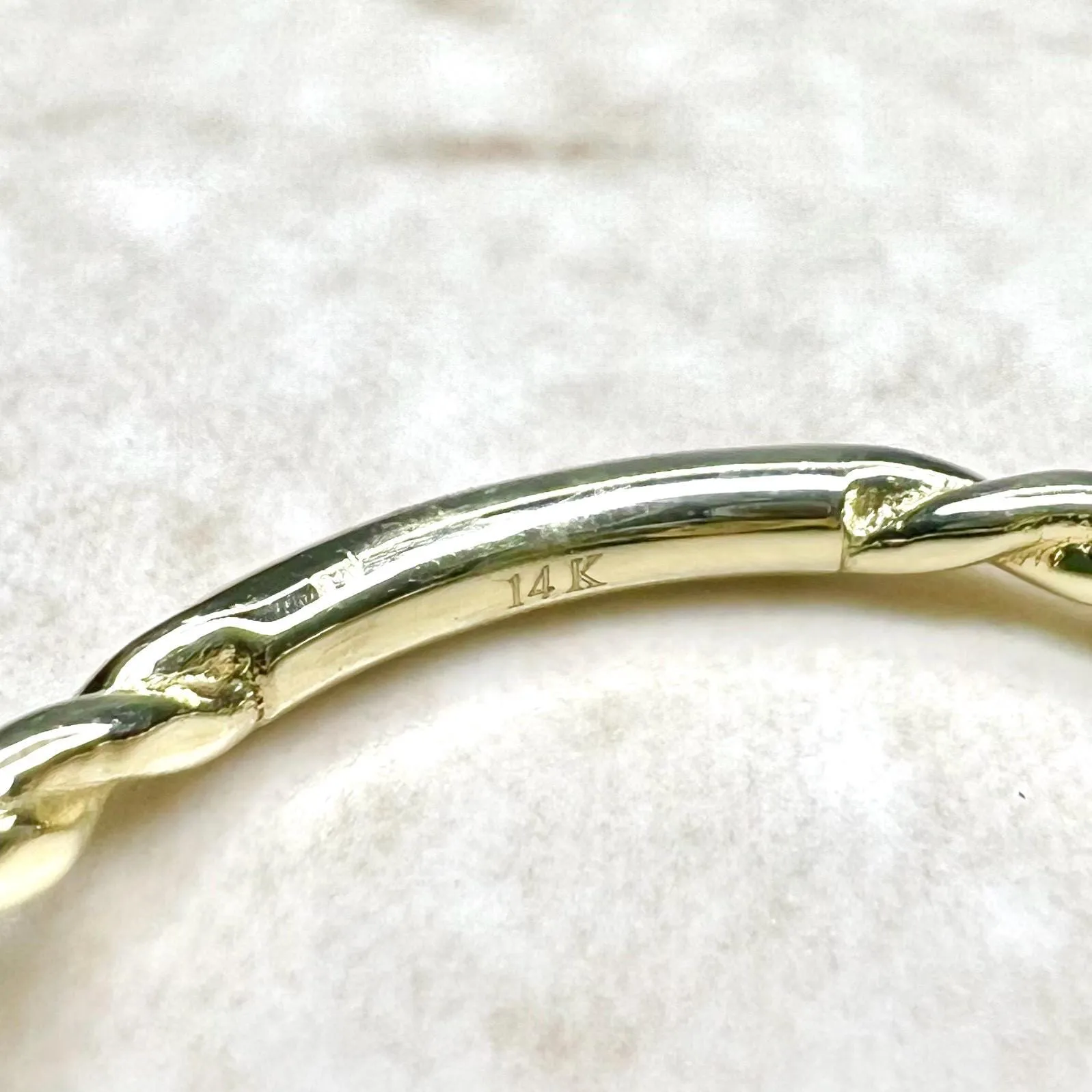 14 Karat Yellow Gold Cluster Diamond Ring