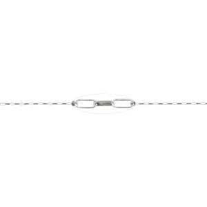 1.4 MM x 3.5 MM Sterling Silver Flat Oval Rolo Chain (Per Inch)