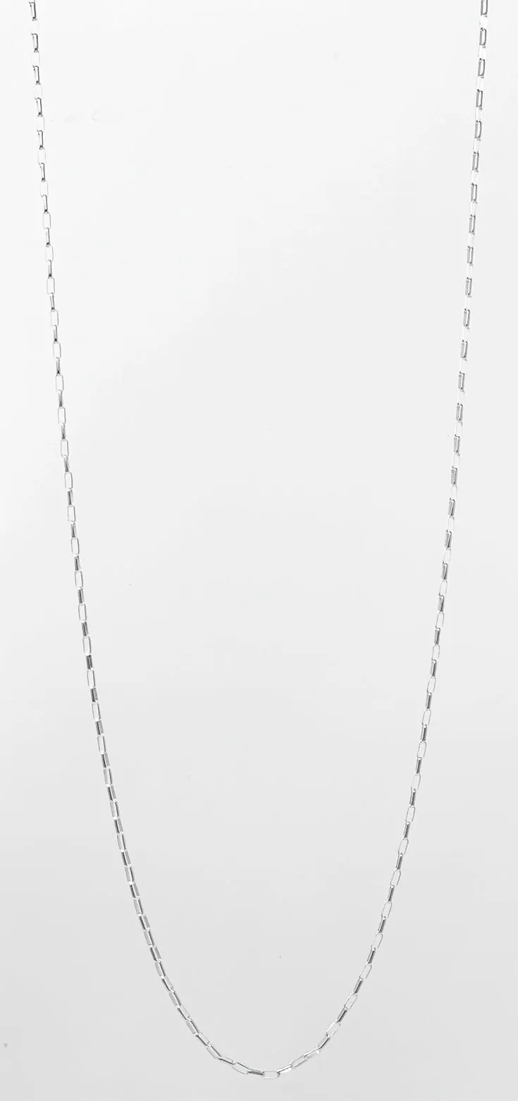 1.4 MM x 3.5 MM Sterling Silver Flat Oval Rolo Chain (Per Inch)