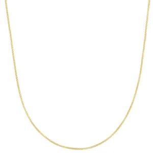 14K Gold 1.3mm Popcorn Chain