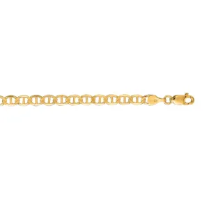 14K Gold 4.5mm Mariner Chain