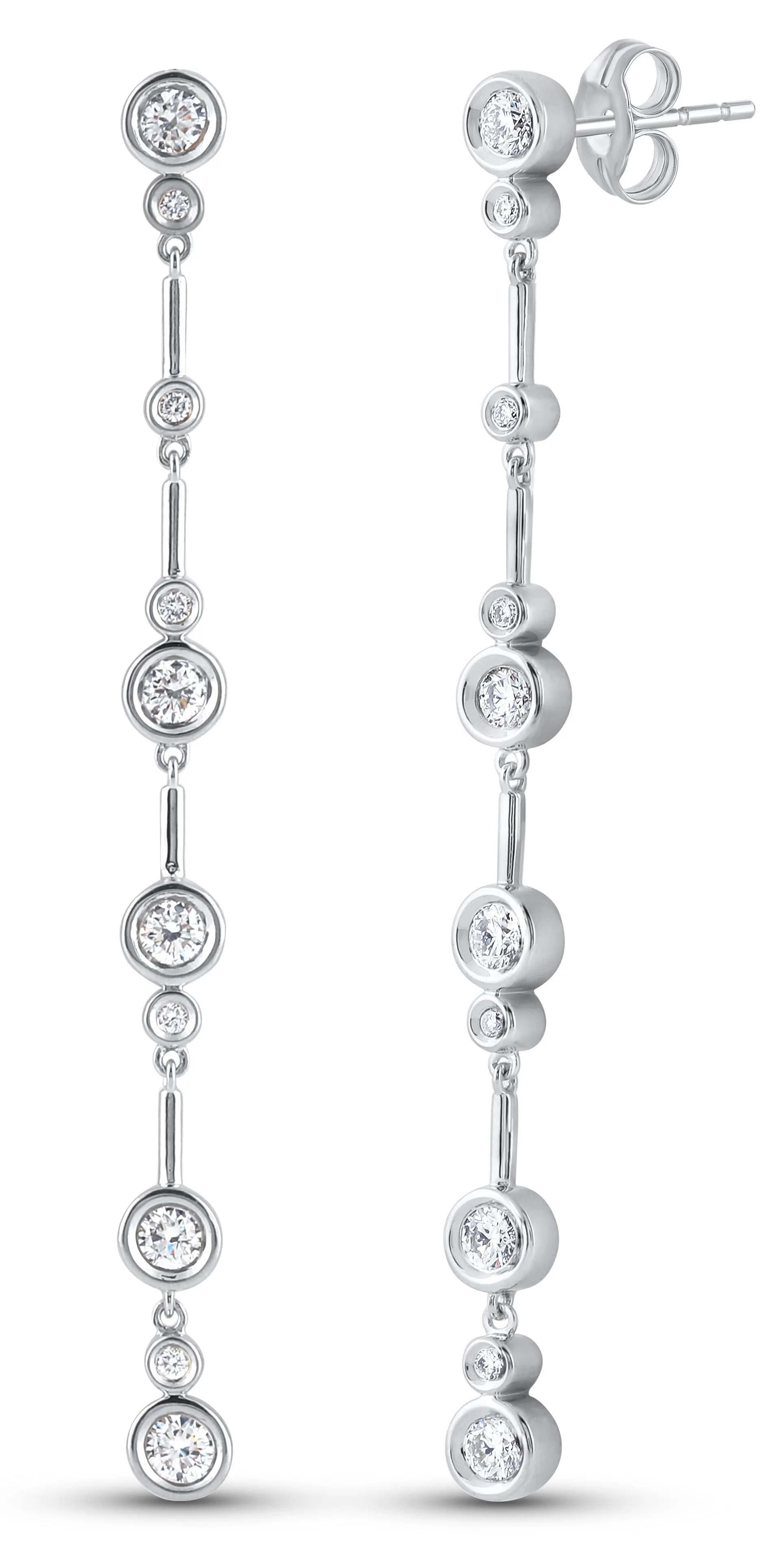 14K Gold & 1.0 TCW Lab-Grown Diamond Drop Earrings