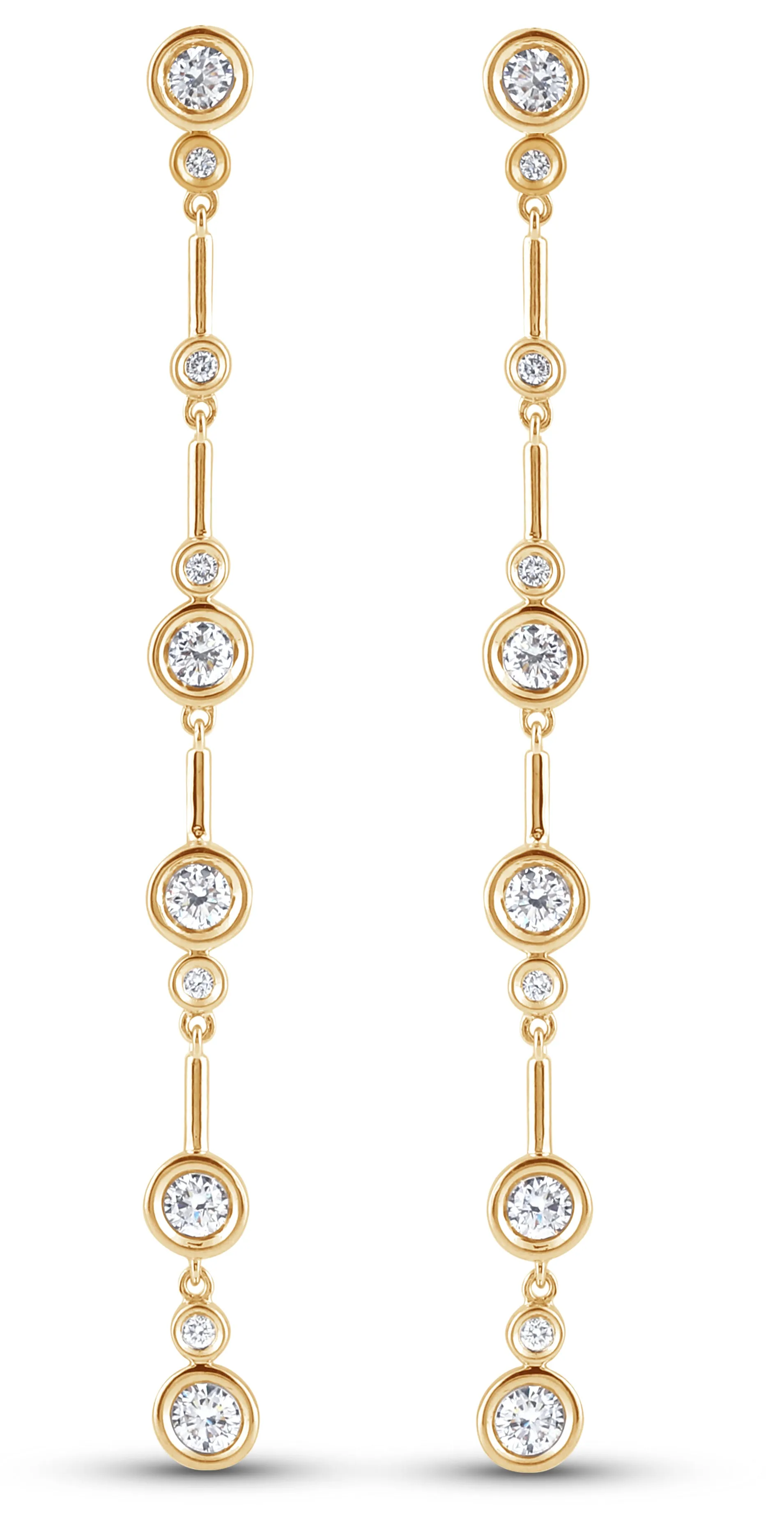 14K Gold & 1.0 TCW Lab-Grown Diamond Drop Earrings