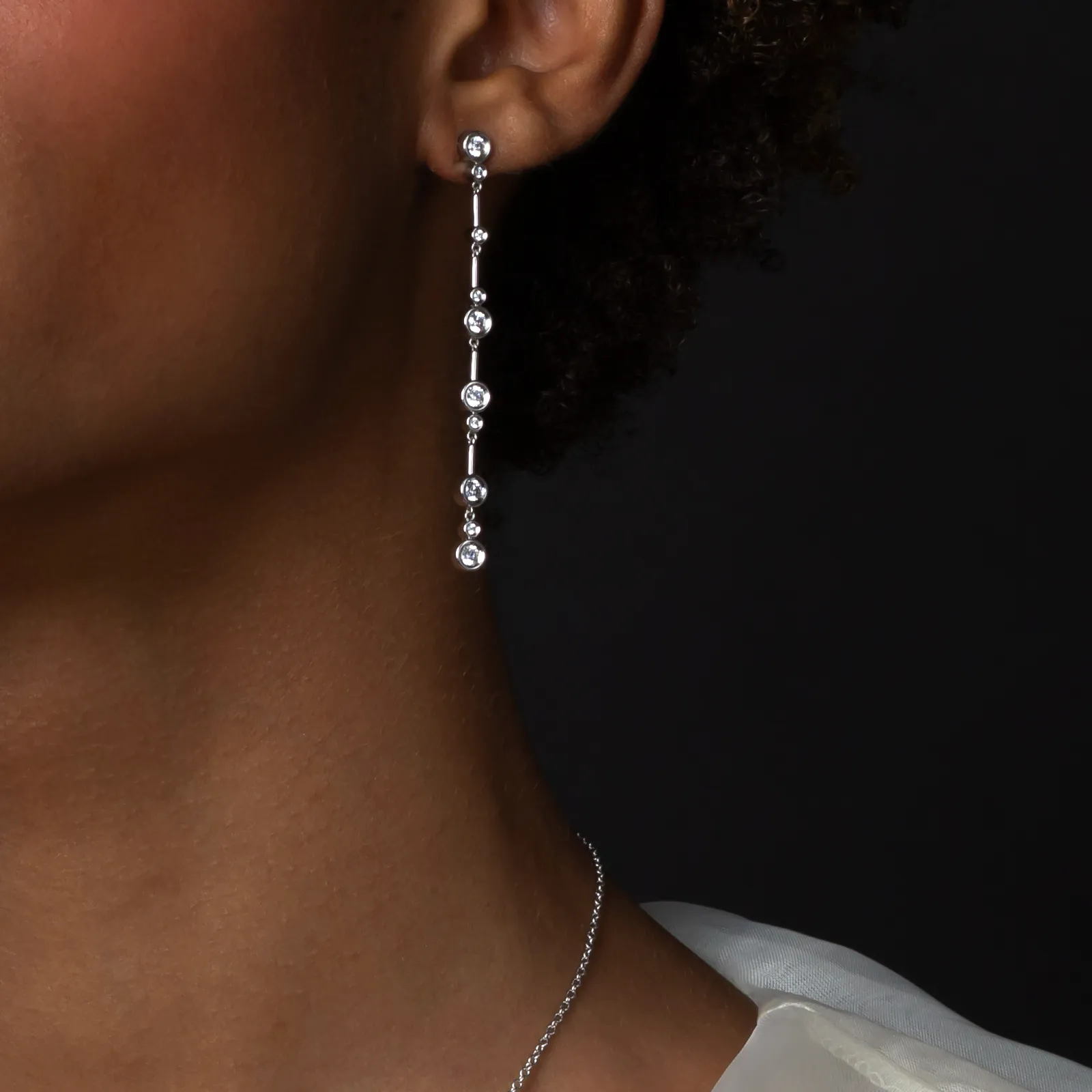 14K Gold & 1.0 TCW Lab-Grown Diamond Drop Earrings