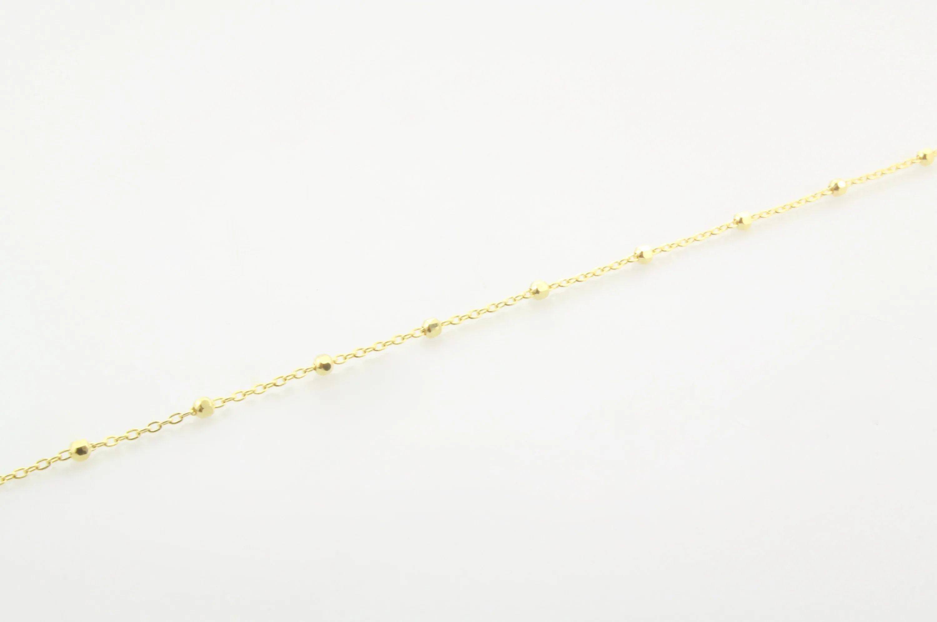 14K Gold Ball & Chain Anklet