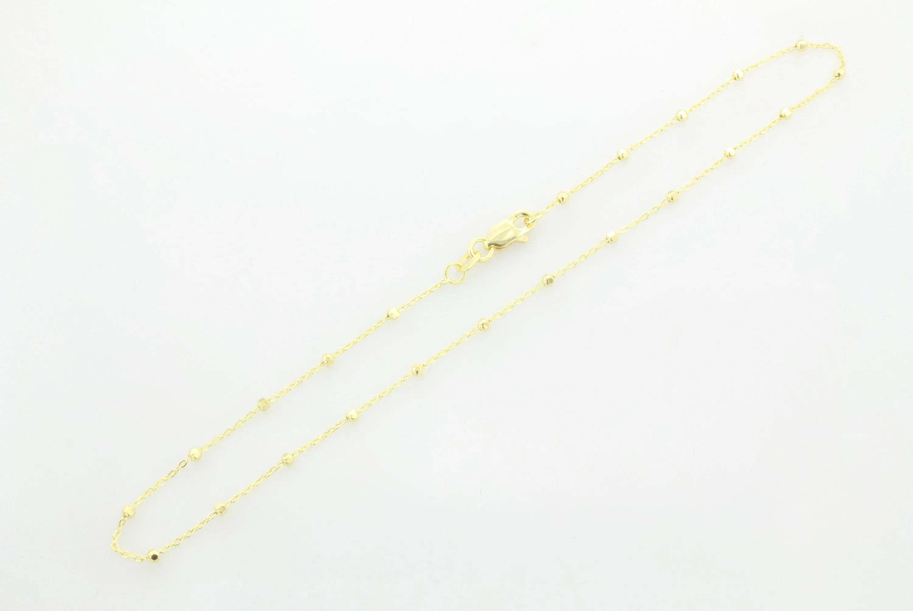 14K Gold Ball & Chain Anklet