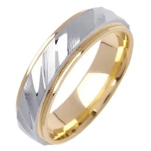 14K or 18K Two-Tone Gold Traditional Ring