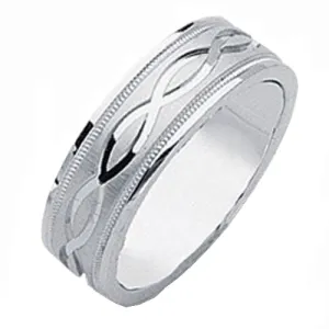 14K or 18K White Gold Celtic Ring