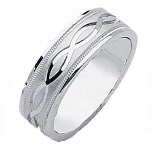 14K or 18K White Gold Celtic Ring