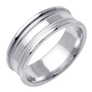 14K or 18K White Gold Traditional Ring