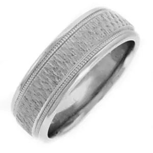 14K or 18K White Gold Traditional Ring