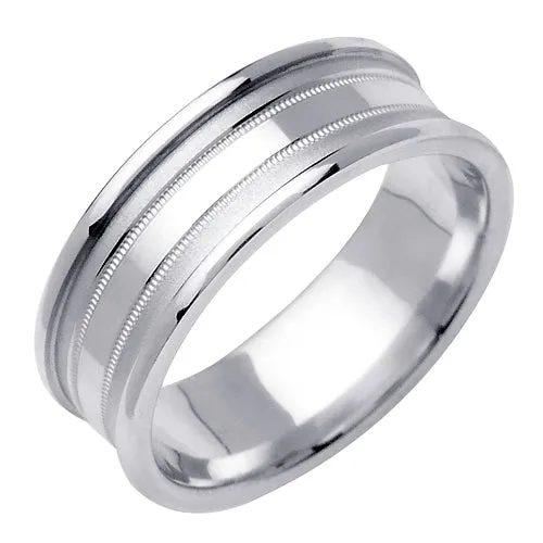 14K or 18K White Gold Traditional Ring