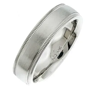 14K or 18K White Gold Traditional Ring