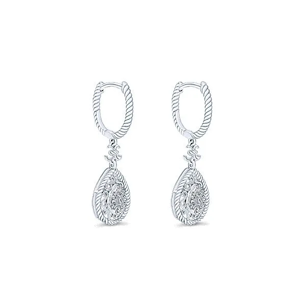 14k White Gold Flirtation Drop