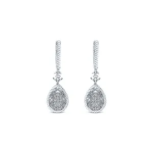 14k White Gold Flirtation Drop