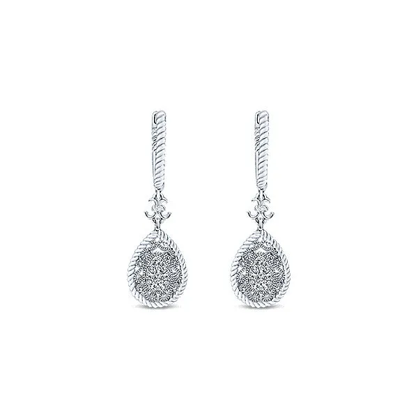 14k White Gold Flirtation Drop