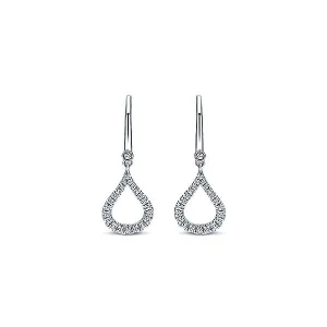 14k White Gold Lusso Diamond Drop