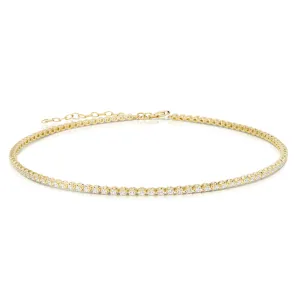 14K Yellow Gold Diamond Choker (2.20ctw)
