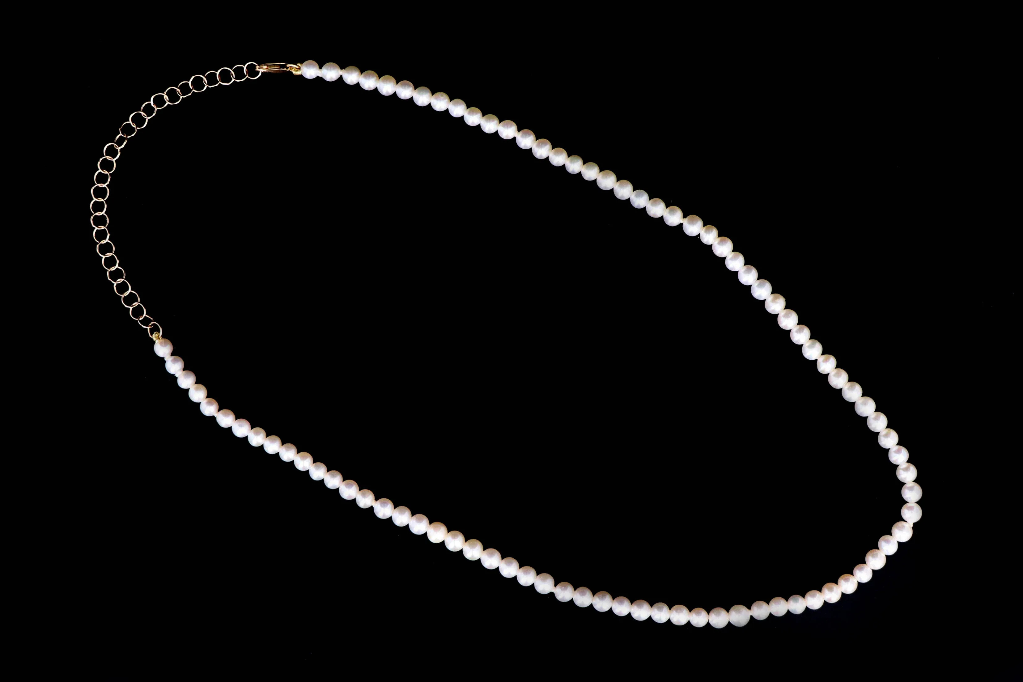14K Yellow Gold Freshwater Cultured Pearl Choker Necklace