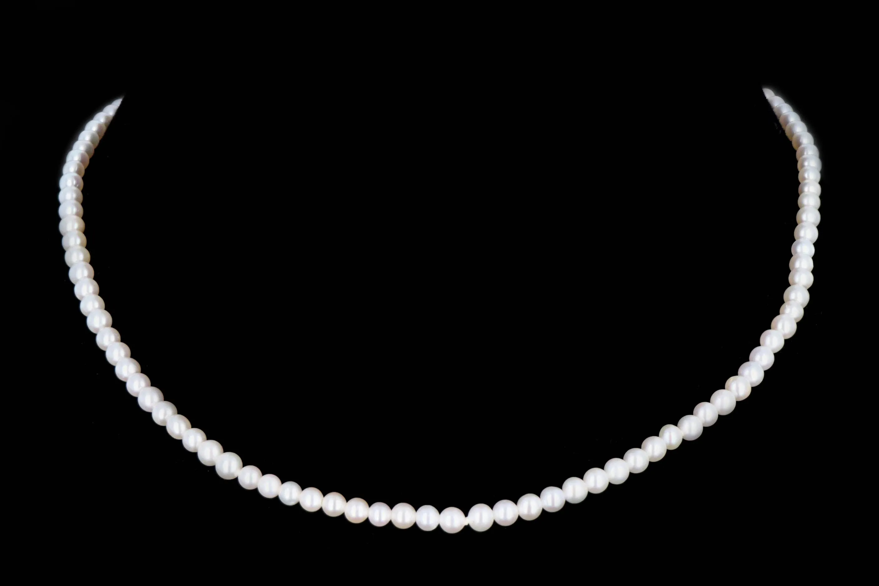 14K Yellow Gold Freshwater Cultured Pearl Choker Necklace