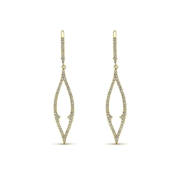 14k Yellow Gold Lusso Diamond Drop