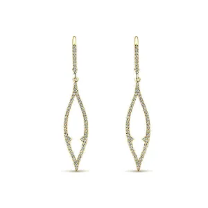 14k Yellow Gold Lusso Diamond Drop