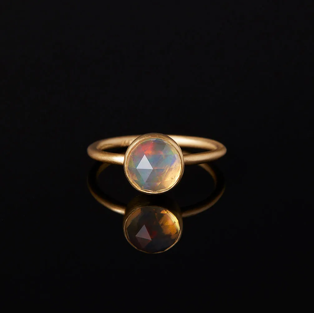 1.8 Carat One-of-a-Kind Rose Cut Fire Opal Ring #2 | OR2-OOAK