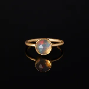 1.8 Carat One-of-a-Kind Rose Cut Fire Opal Ring #2 | OR2-OOAK