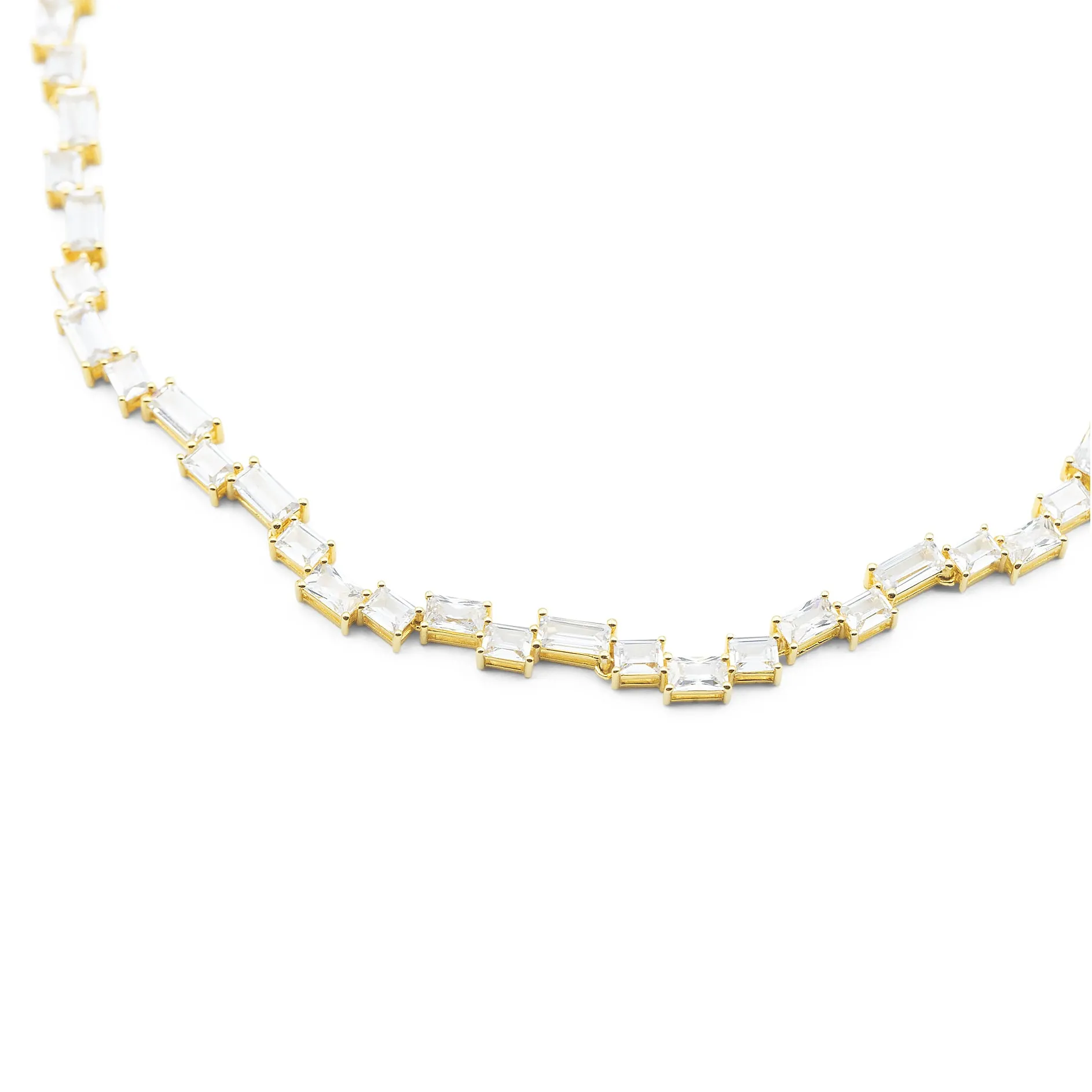 18k Baguette Diamond Choker