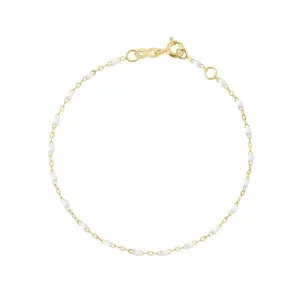 18K Gold & White Resin Extra Small "Classic" Bracelet