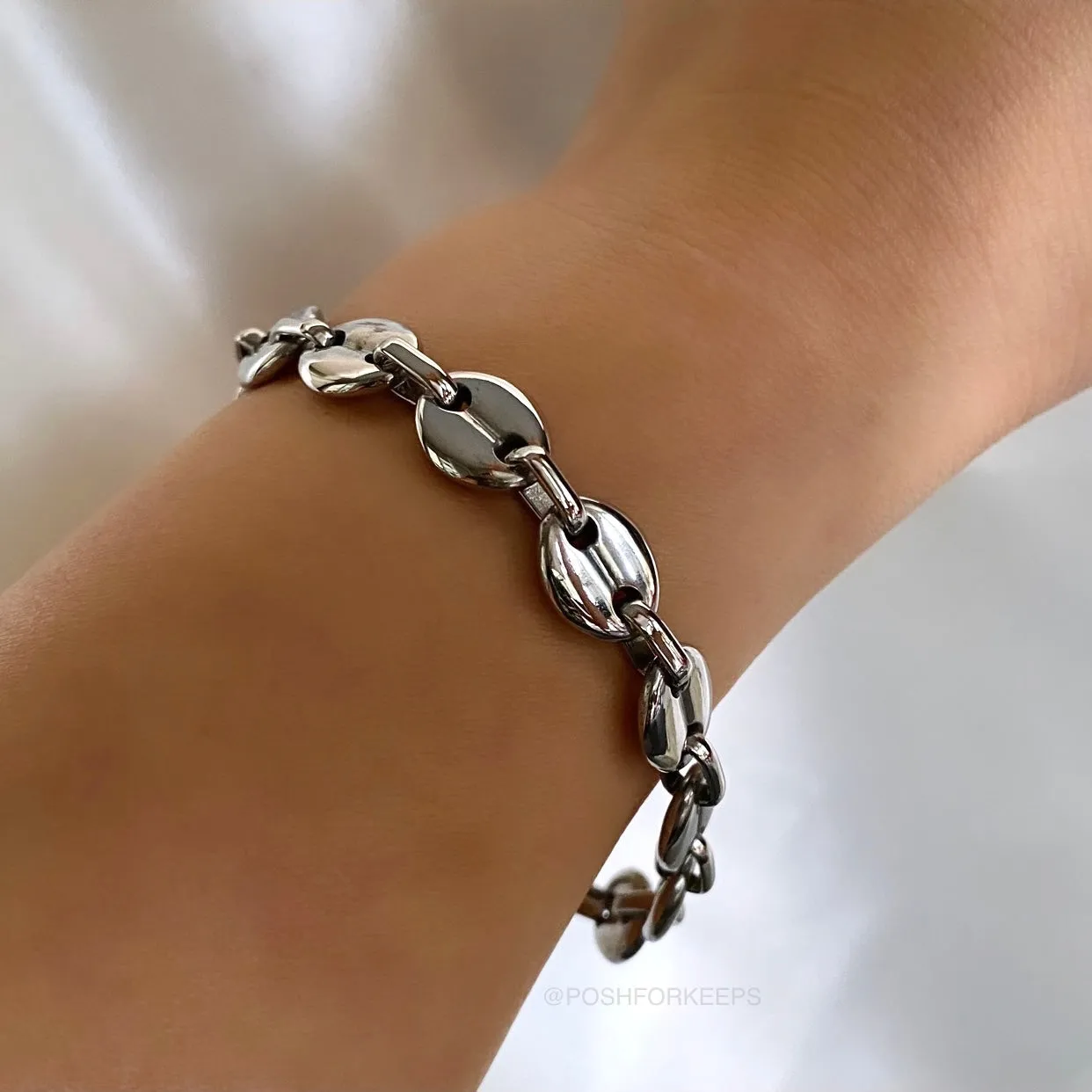 18K GOLD COFFEE BEAN BRACELET