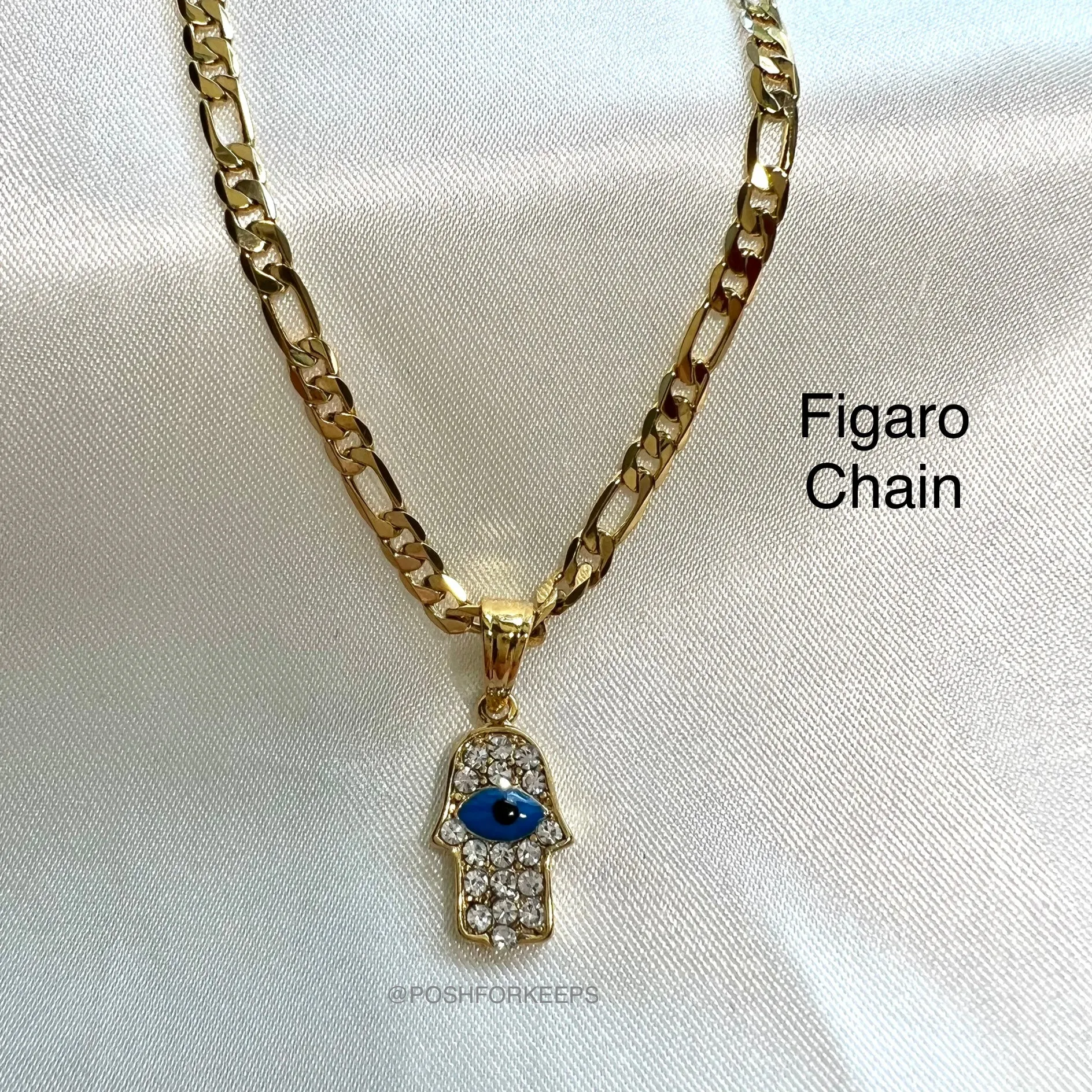 18K GOLD CRYSTAL HASMA NECKLACE