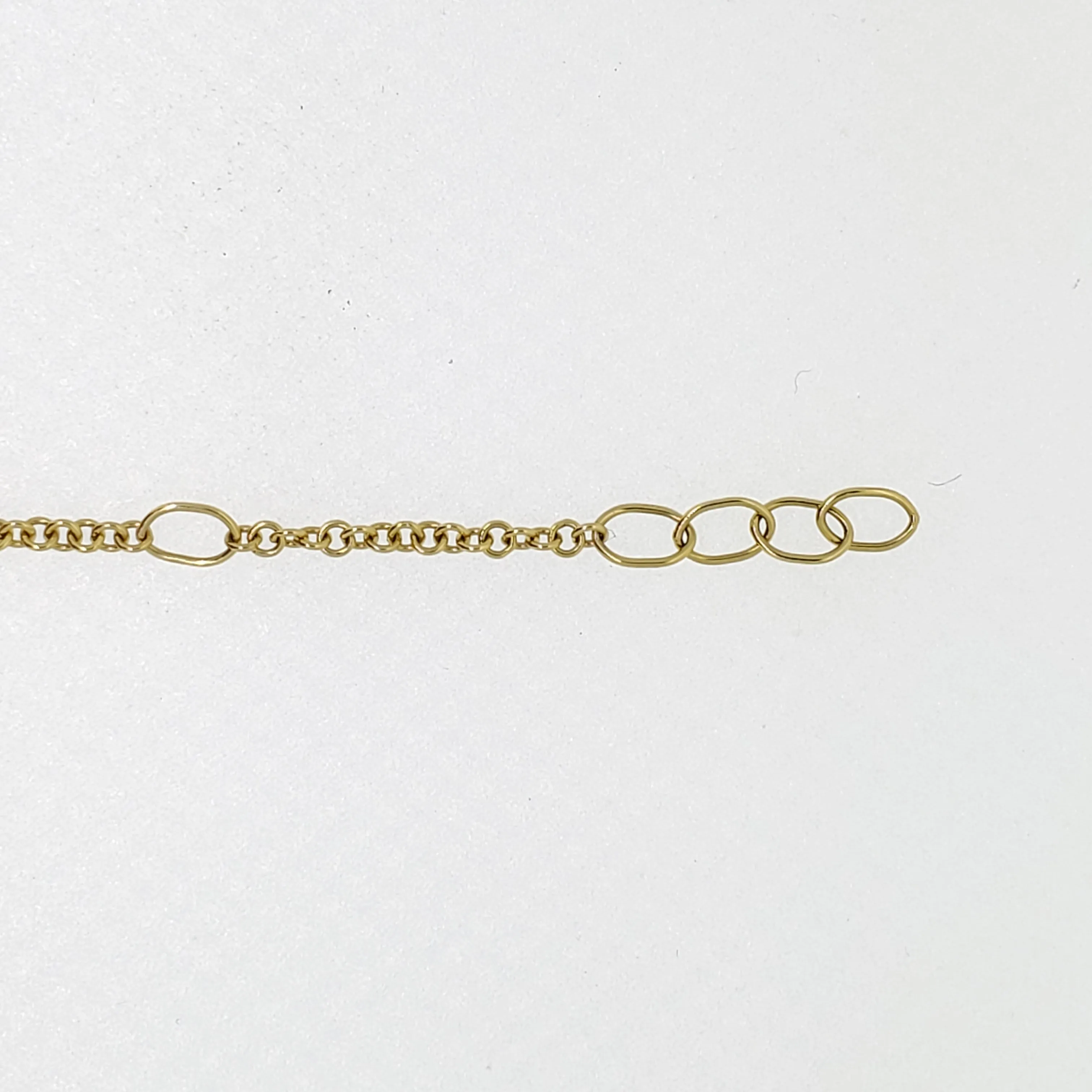 18K Necklace Hammered Pendant