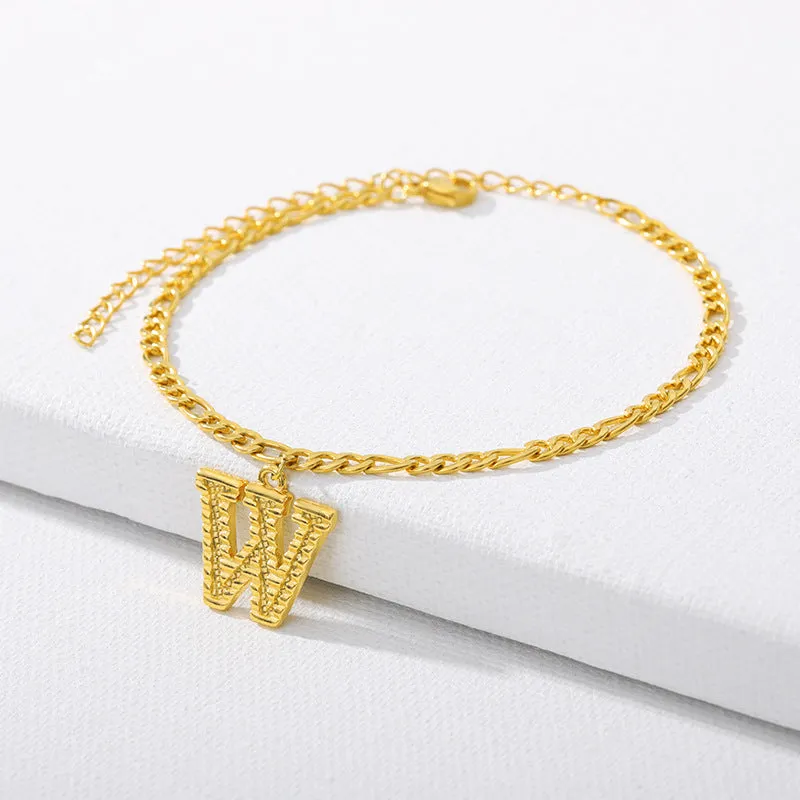 26 English alphabet anklets