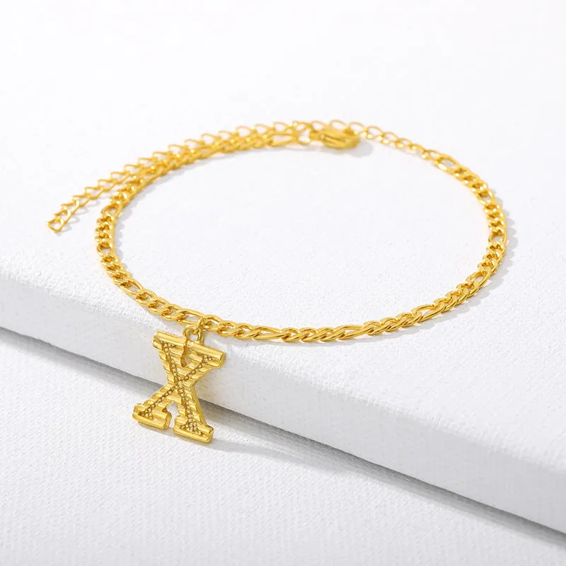 26 English alphabet anklets