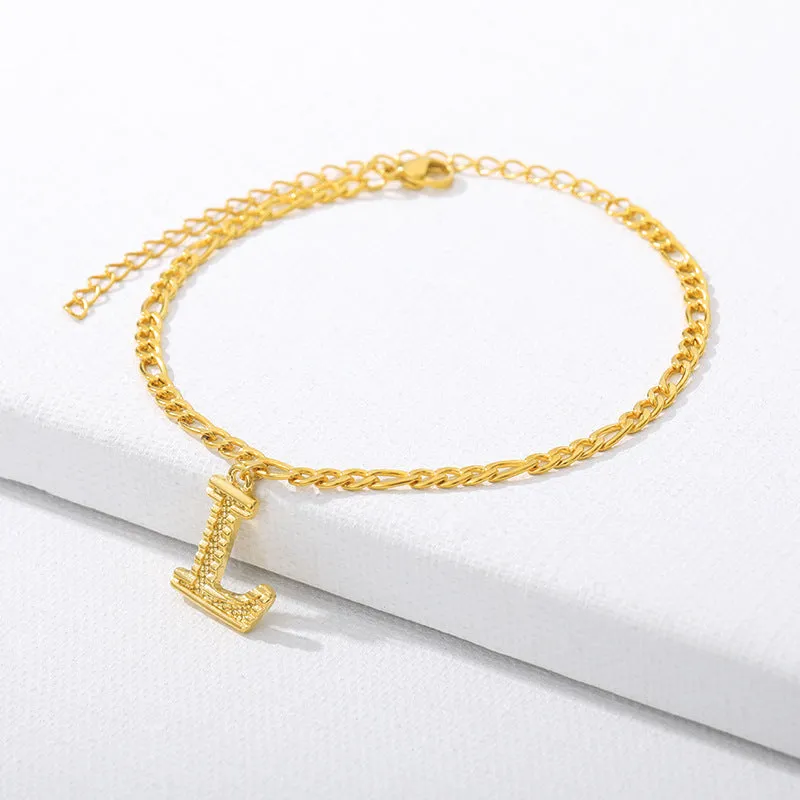 26 English alphabet anklets