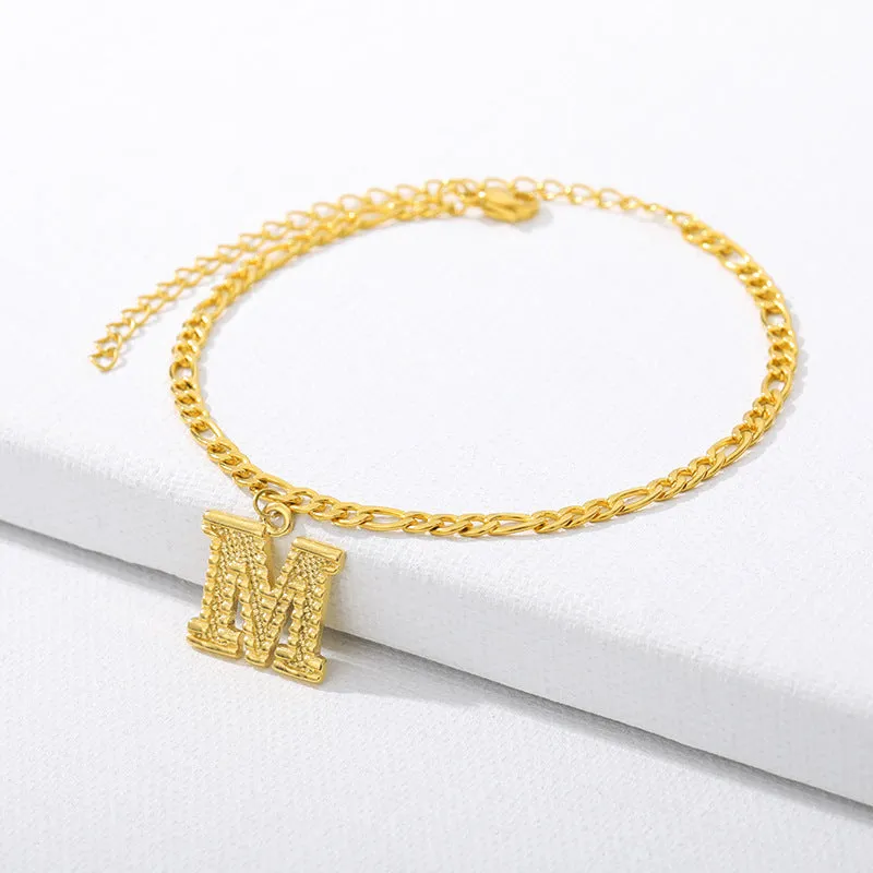 26 English alphabet anklets