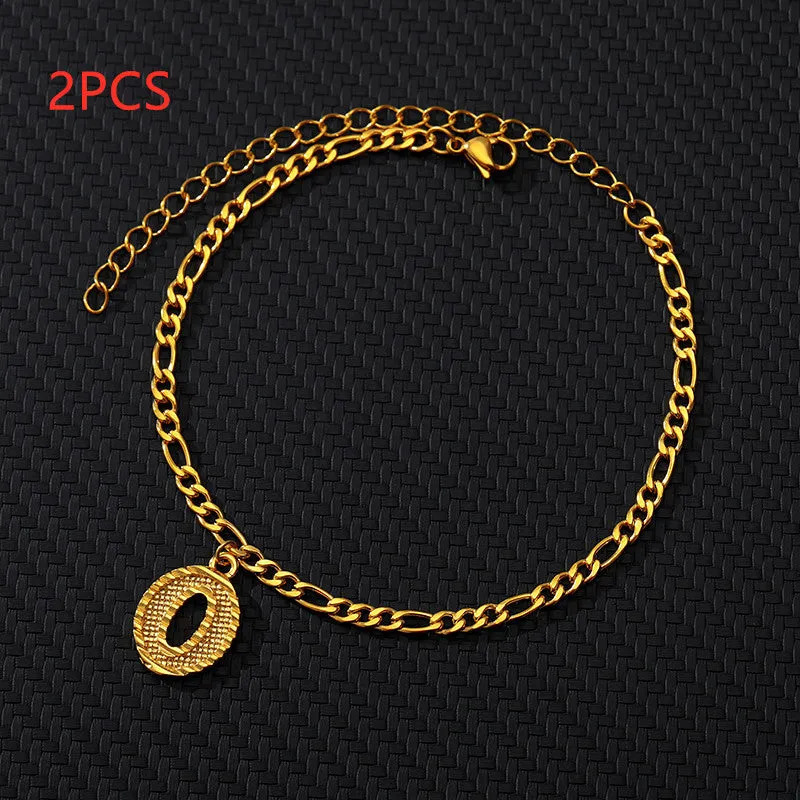 26 English alphabet anklets
