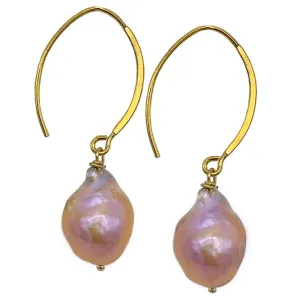 302-03-G | EDISON OPEN HOOP EARRING (CHAMPAGNE ON GOLD)