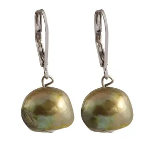 304-05-S | PISTACHIO BAM BAM DANGLE EARRINGS ON SILVER