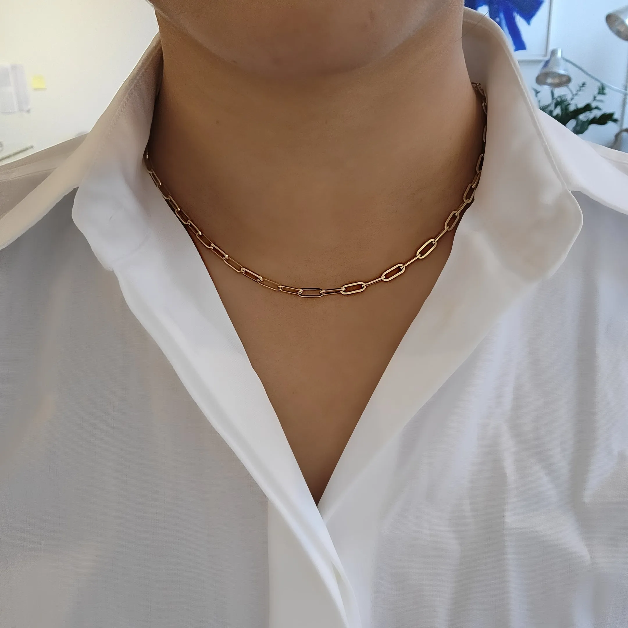 3.1 x 8mm Paperclip Chain