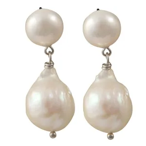311-01-S | THE KATE EARRINGS (WHITE ON SILVER)