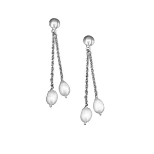 319-01-S | STERLING CHAIN DROP EARRINGS