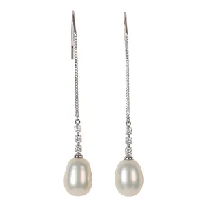 343-01-S | SILVER CHAIN DROP EARRINGS