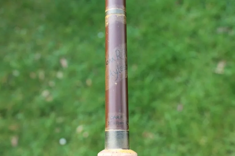 4 x Vintage Bundle Of Glass Carp Fishing Rods. Alan Brown, Fibalite, Gerry Savage, Bruce And Walker Etc. 1970s.