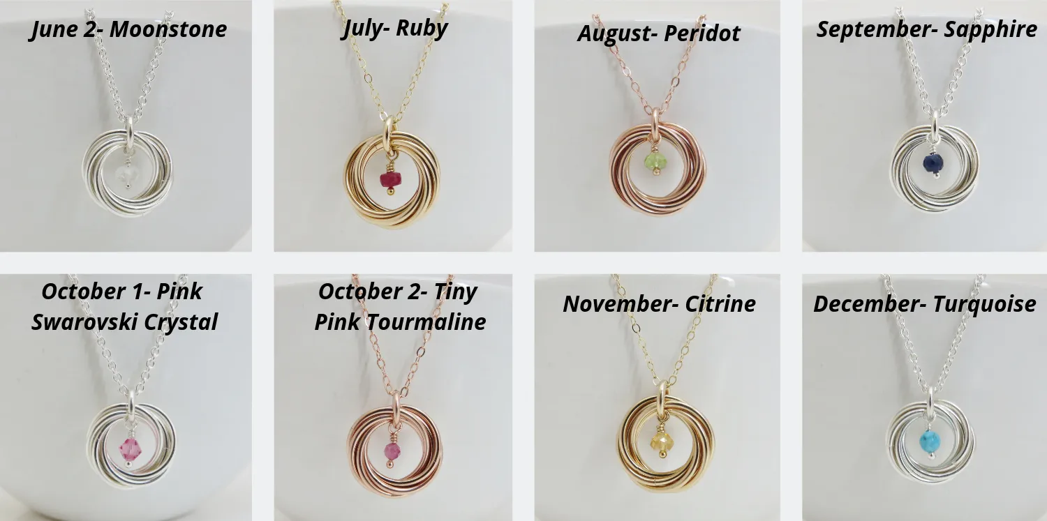 50th Birthday Gift for Women | Sterling Silver Birthstone Gift | 50th Birthday Gift for Her